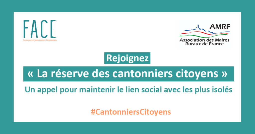 COVID-19 : rejoignez la réserve des cantonniers citoyens !